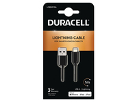 Duracell USB5012A cavo USB 1 m Lightning Nero