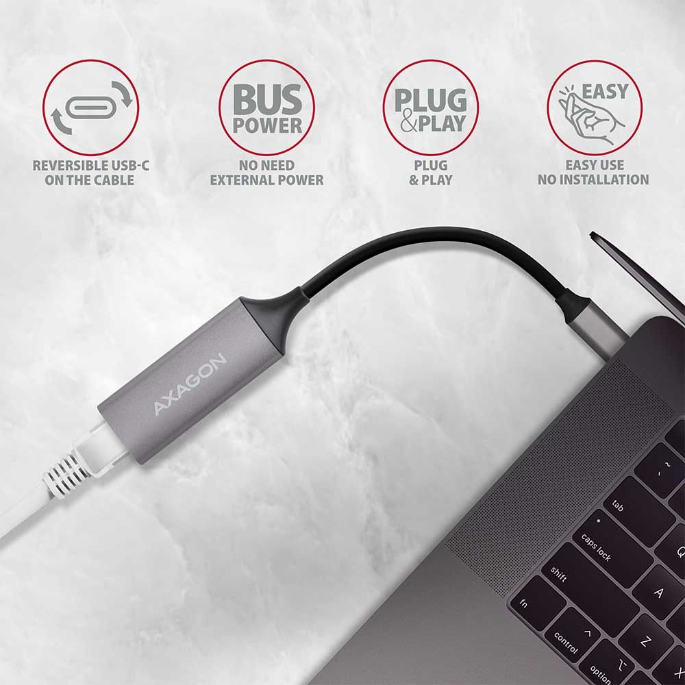 Axagon ADE-TRC adaptador y tarjeta de red Ethernet 5000 Mbit/s