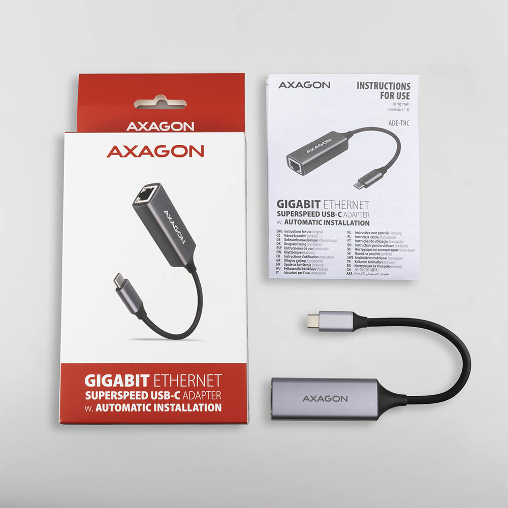 Axagon ADE-TRC adaptador y tarjeta de red Ethernet 5000 Mbit/s