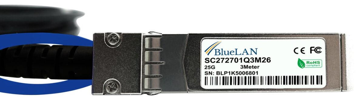 BlueOptics SFP-25G-C50CM c�ble dInfiniBand 0,5 m SFP28 Noir