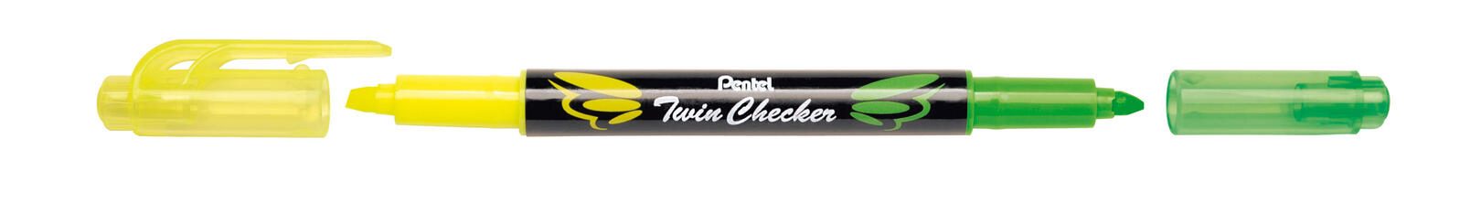 Pentel Twin Checker SLW8-GK Textmarker farbsortiert