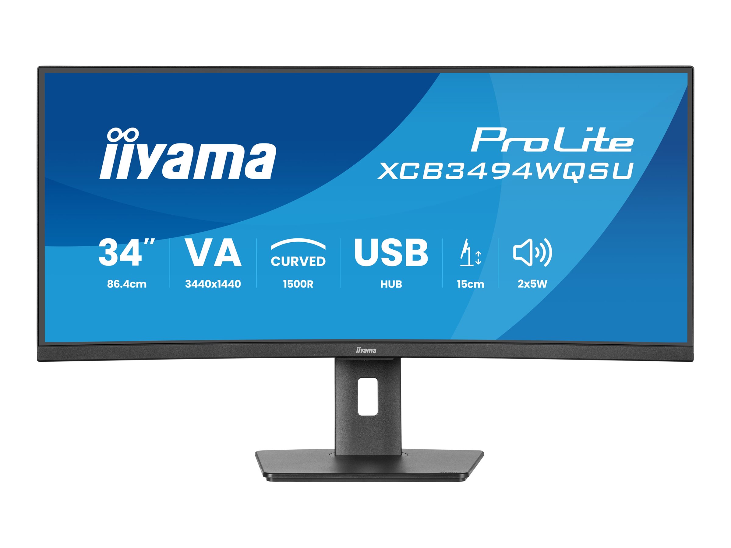 Iiyama ProLite XCB3494WQSU-B1 - LED-Monitor - gebogen - 86.4 cm (34)