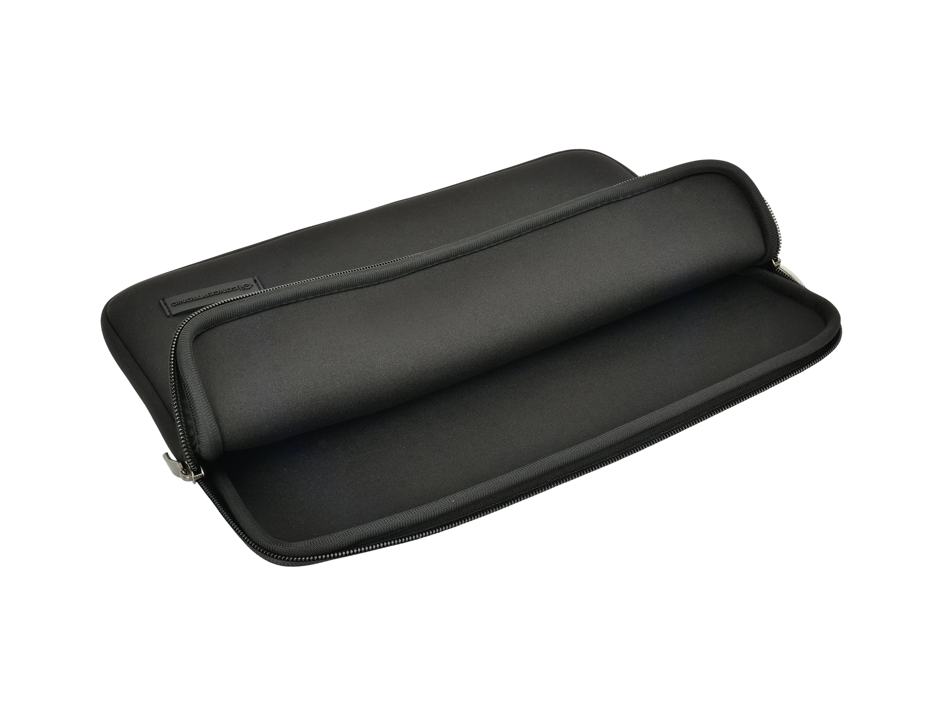 Conceptronic OBRIX01B Laptop Sleeve 12, 12 Inch Notebook Protective Bag, Compatible with iPad Pro 12.9, Surface Pro 9/8/X, and 11.6-12 Chromebooks, Made with Recycled Materials