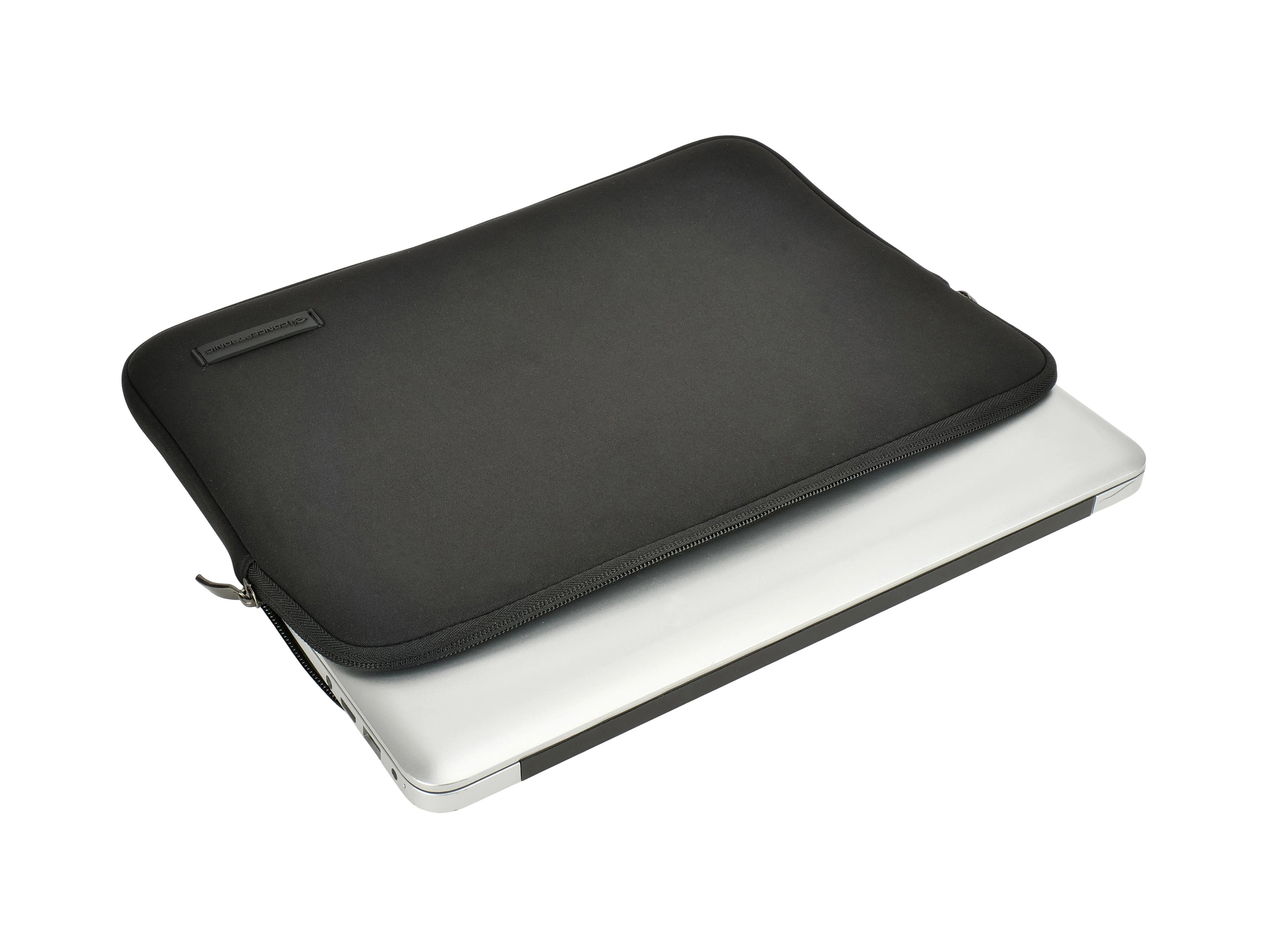 Conceptronic OBRIX01B Laptop Sleeve 12, 12 Inch Notebook Protective Bag, Compatible with iPad Pro 12.9, Surface Pro 9/8/X, and 11.6-12 Chromebooks, Made with Recycled Materials