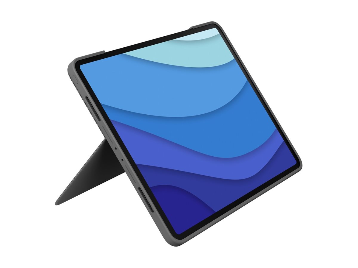 Logitech Combo Touch - Tastatur und Foliohlle - mit Trackpad - hinterleuchtet - Apple Smart connector - QWERTY - GB - Graphite - fr Apple 11-inch iPad Pro (M4)