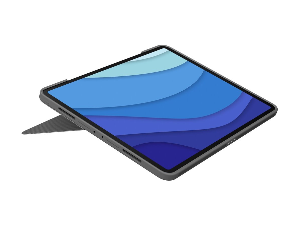Logitech Combo Touch - Tastatur und Foliohlle - mit Trackpad - hinterleuchtet - Apple Smart connector - QWERTY - GB - Graphite - fr Apple 11-inch iPad Pro (M4)