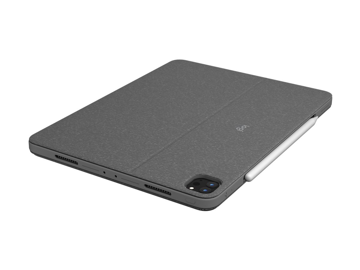 Logitech Combo Touch - Tastatur und Foliohlle - mit Trackpad - hinterleuchtet - Apple Smart connector - QWERTY - GB - Graphite - fr Apple 11-inch iPad Pro (M4)