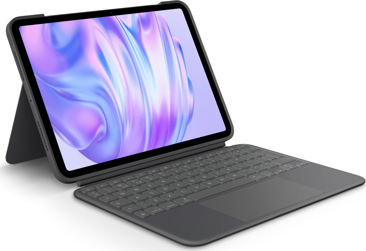 Logitech Combo Touch - Tastatur und Foliohlle - mit Trackpad - hinterleuchtet - Apple Smart connector - QWERTY - GB - Graphite - fr Apple 11-inch iPad Pro (M4)