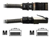 PatchSee PCI6 FTP 0.6m cable de red Negro 0,6 m Cat6a