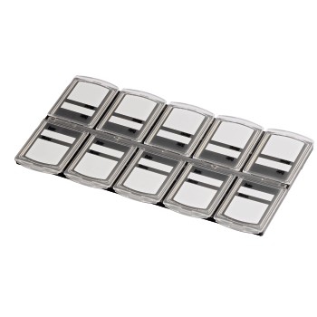 Hama 00095985 memory card case Polypropylene (PP) Black, Transparent