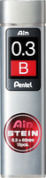 Pentel AinStein mine B Gris