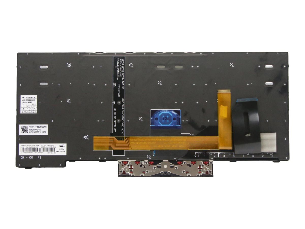 Lenovo Chicony - Ersatztastatur Notebook - hinterleuchtet