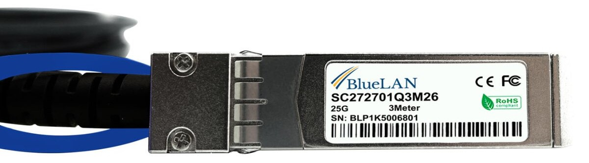 BlueOptics SFP28-DAC-0.5M-SG cable infiniBanc 0,5 m Negro