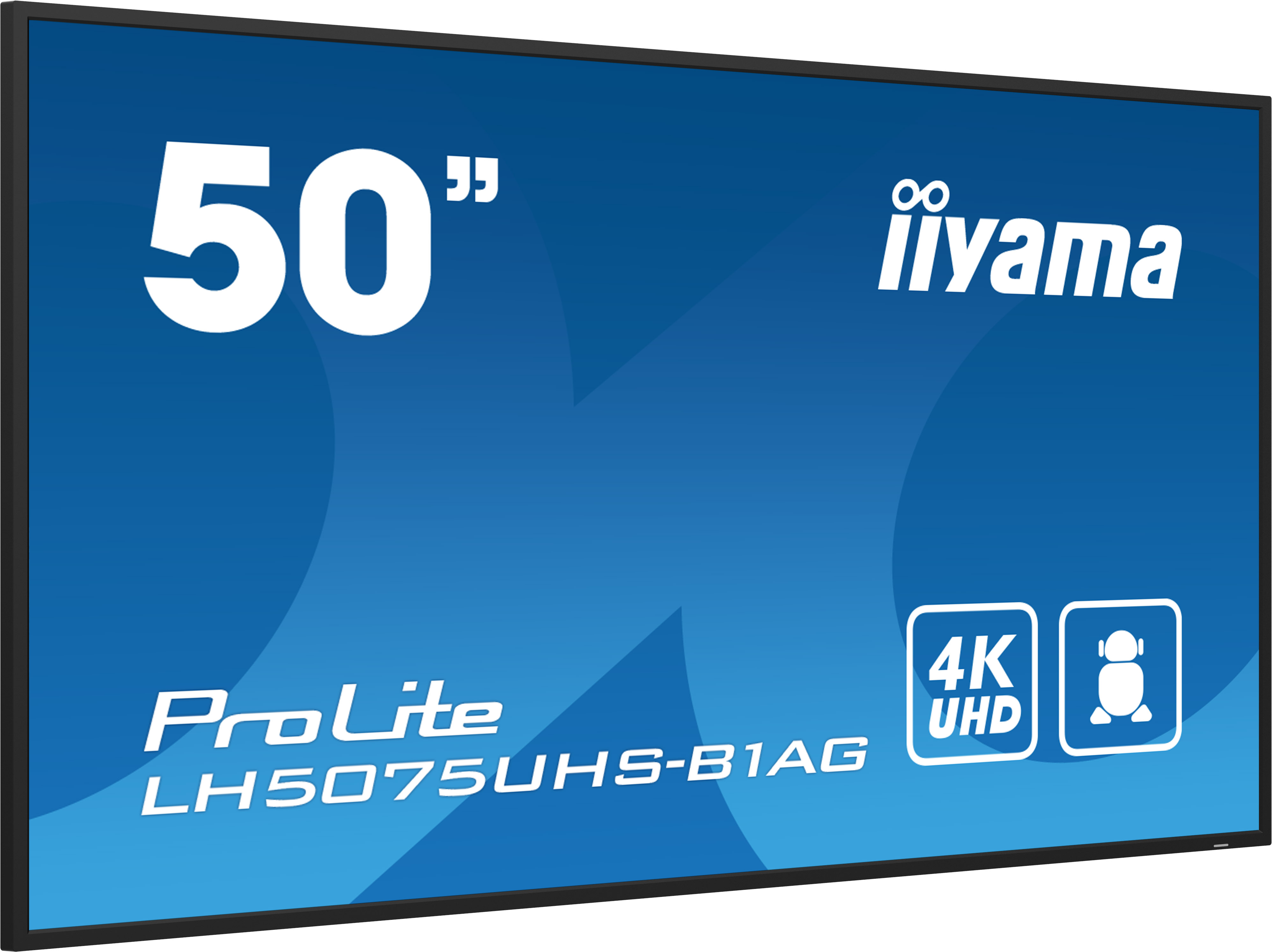iiyama ProLite �cran plat de signalisation num�rique 125,7 cm (49.5) LCD Wifi 500 cd/m� 4K Ultra HD Noir Int�gr� dans le processeur Android 11 24/7