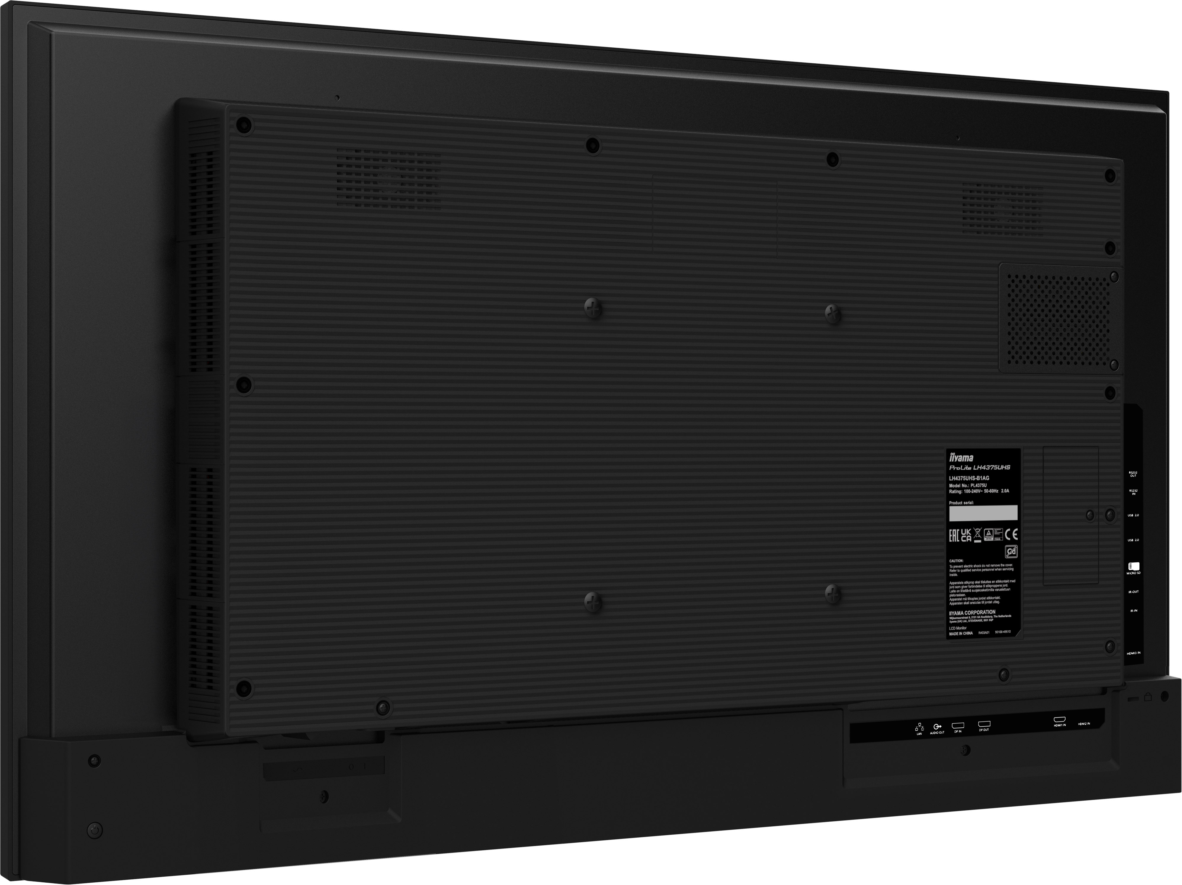 iiyama ProLite �cran plat de signalisation num�rique 125,7 cm (49.5) LCD Wifi 500 cd/m� 4K Ultra HD Noir Int�gr� dans le processeur Android 11 24/7