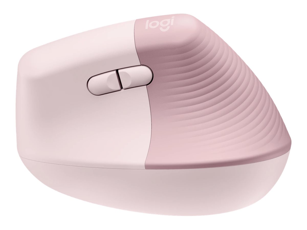 Logitech 910-006478  Logitech Lift Mouse Ergonomico Verticale, Senza Fili,  Ricevitore Bluetooth o Logi Bolt USB, Clic Silenziosi, 4 Tasti, Compatibile  con Windows / macOS / iPadOS, Laptop, PC. Rosa