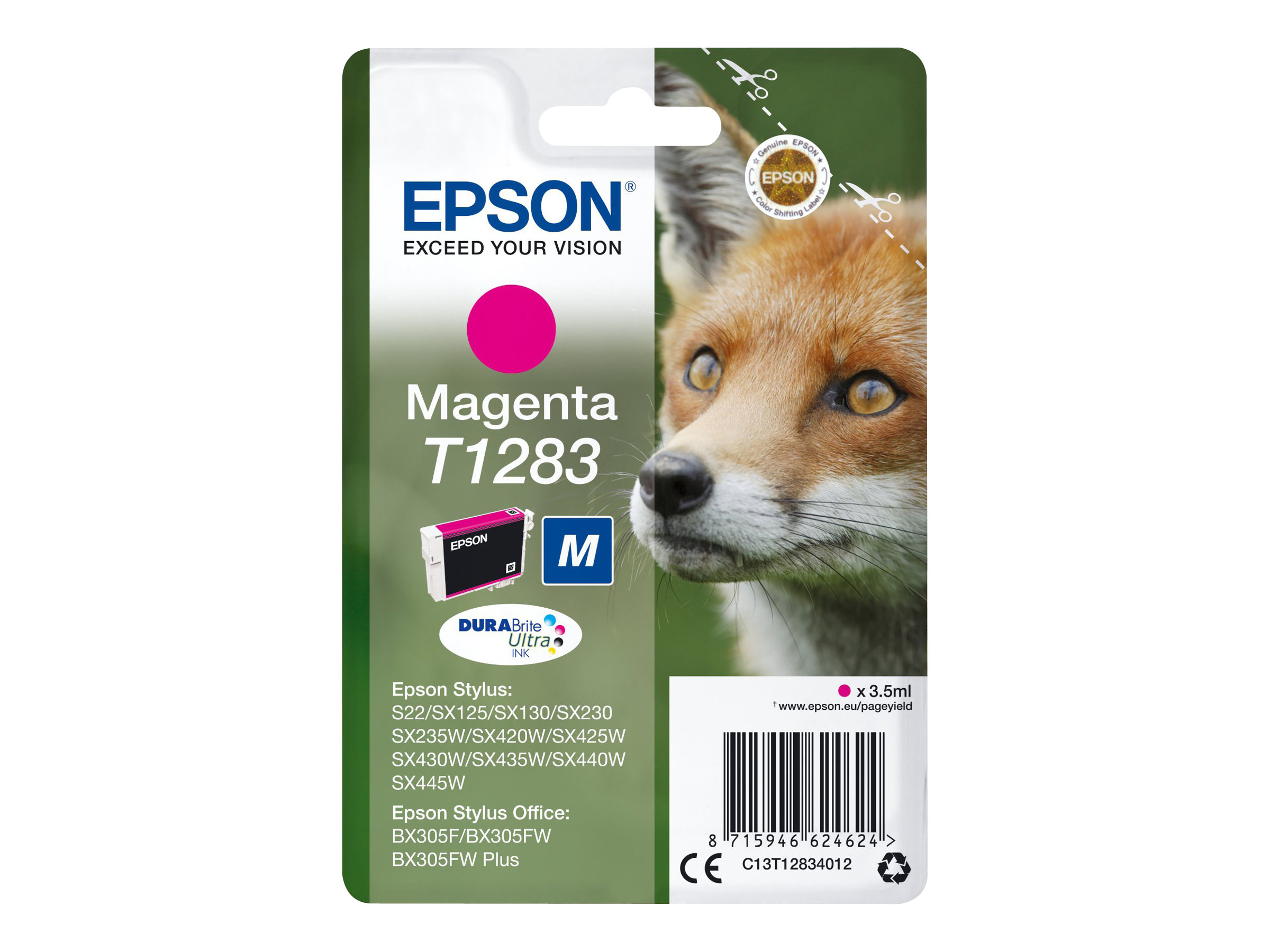 Epson Fox Cartucho T1283 magenta (etiqueta RF)