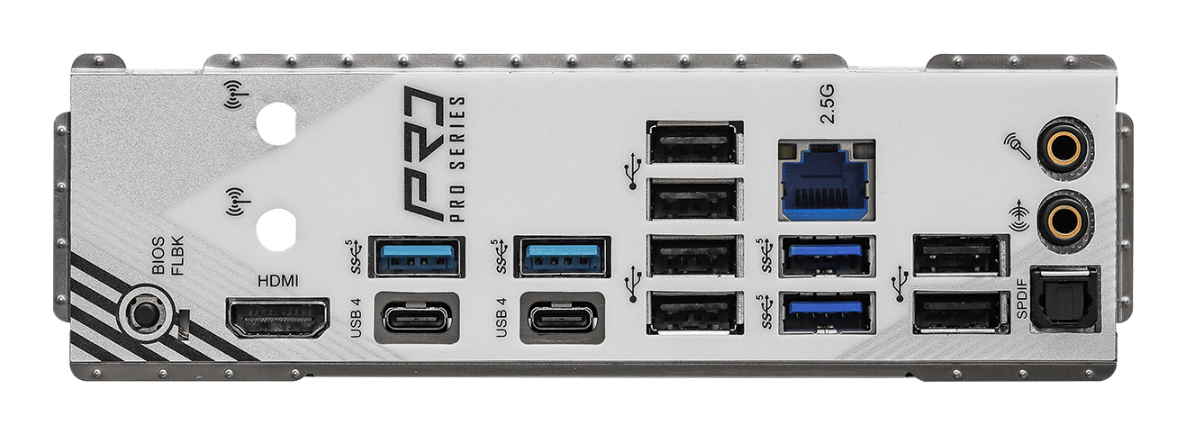 ASRock X870 Pro RS - Motherboard - ATX - Socket AM5 - AMD X870 Chipsatz - USB4, USB 3.2 Gen 1, USB-C 3.2 Gen 2x2 - 2.5 Gigabit LAN - Onboard-Grafik (CPU erforderlich)