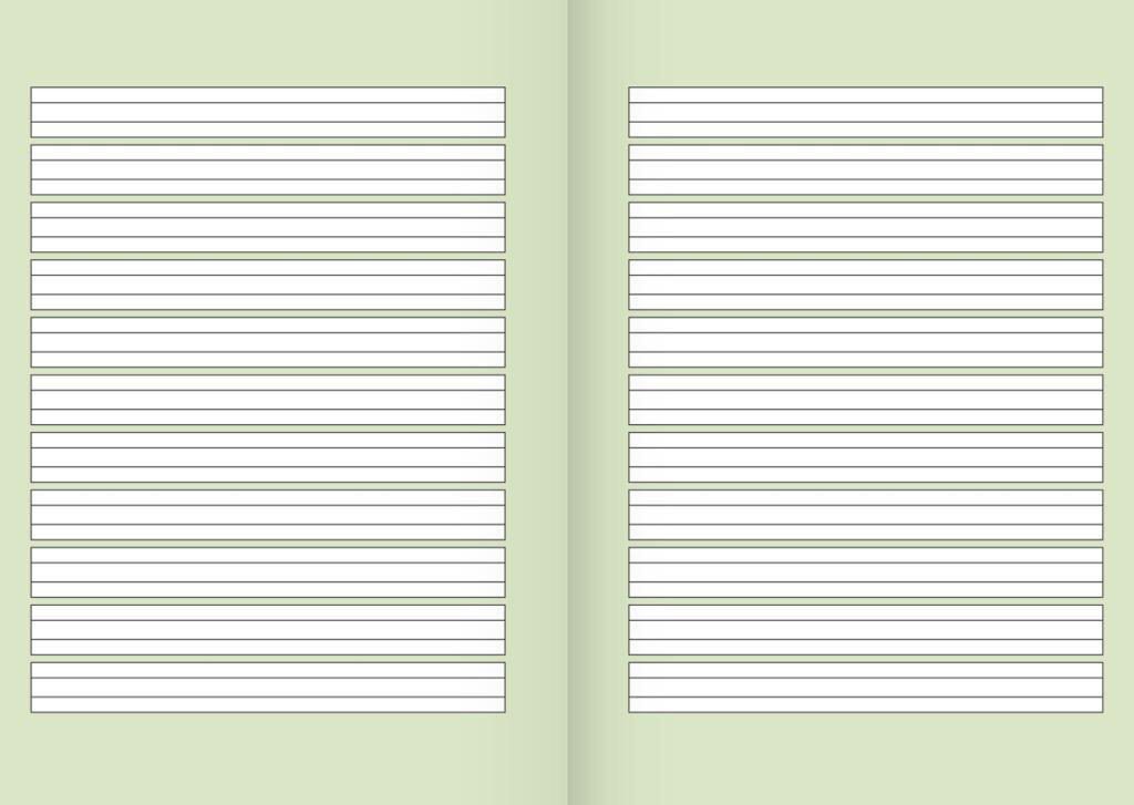 Brunnen Schulheft Recycling Lineatur 1 1. Schuljahr liniert Au�enrand