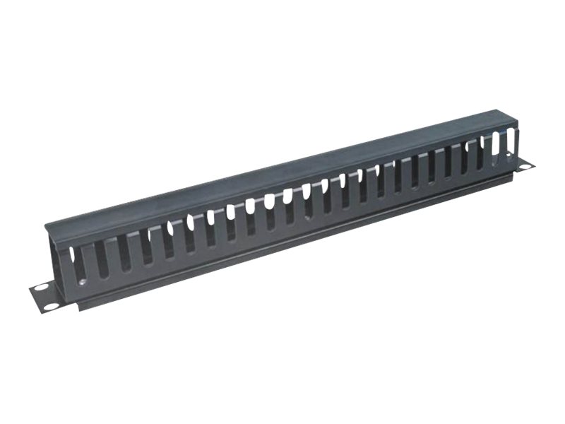 LogiLink Kabel - Organizer - Schwarz, RAL 9005 - 1U - 48.3 cm (19)