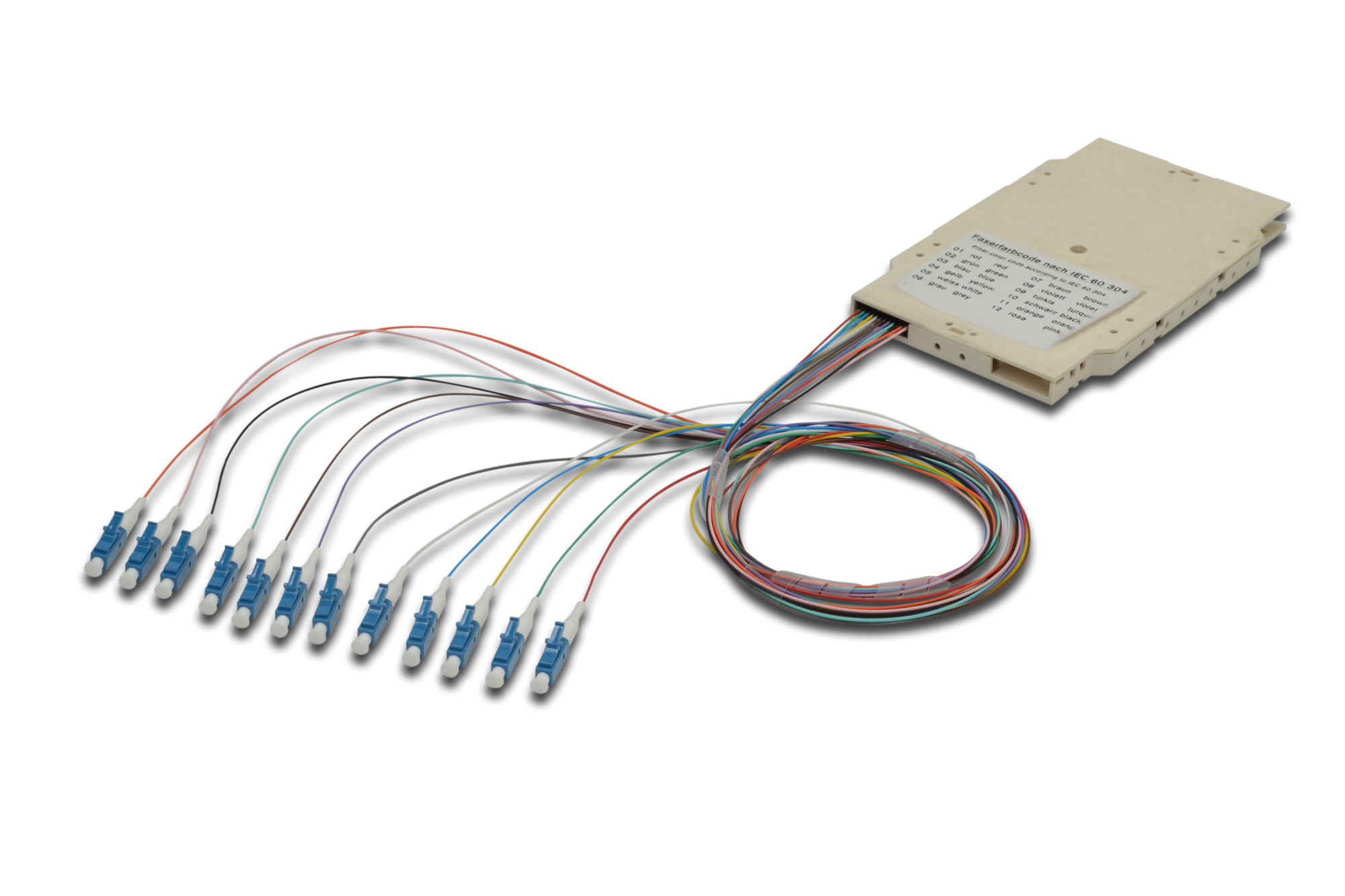 Digitus A-96533-02-UPC-4 adaptador de fibra ptica LC Multicolor
