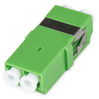 DIGITUS Lichtwellenleiter-Kupplung LC/APC Duplex ohne Flansch LWL-Kupplung duplex LC - Duplex