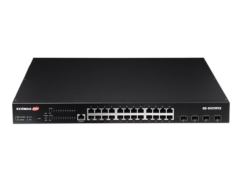 Edimax Pro GS-5424PLX - Switch - Smart - 24 x 10/100/1000 (PoE+)