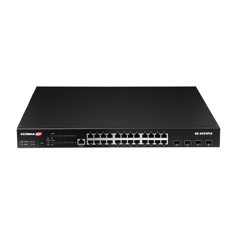 Edimax Pro GS-5424PLX - Switch - Smart - 24 x 10/100/1000 (PoE+)