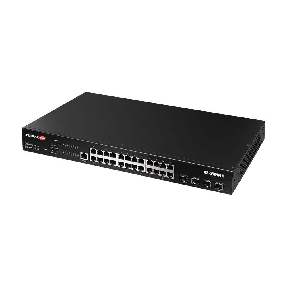 Edimax Pro GS-5424PLX - Switch - Smart - 24 x 10/100/1000 (PoE+)