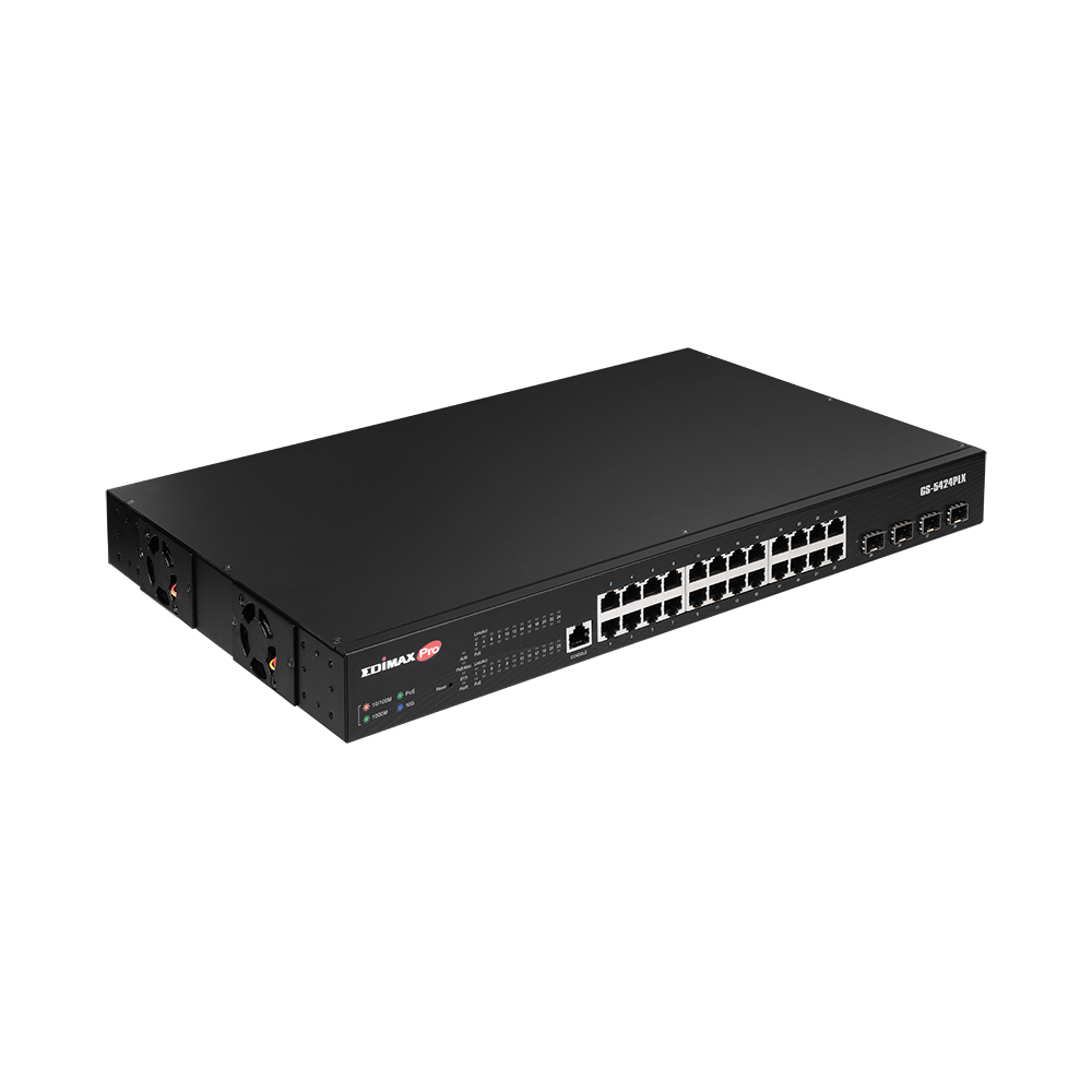 Edimax Pro GS-5424PLX - Switch - Smart - 24 x 10/100/1000 (PoE+)