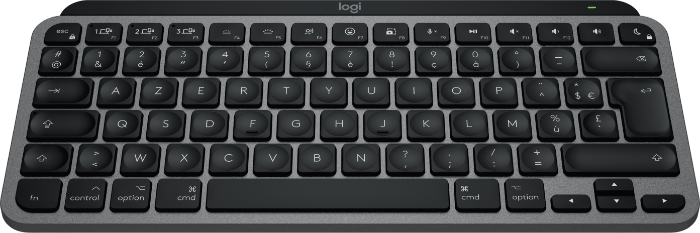 Logitech MX Keys Mini For Mac teclado Hogar / Oficina Bluetooth AZERTY Francs Negro, Gris