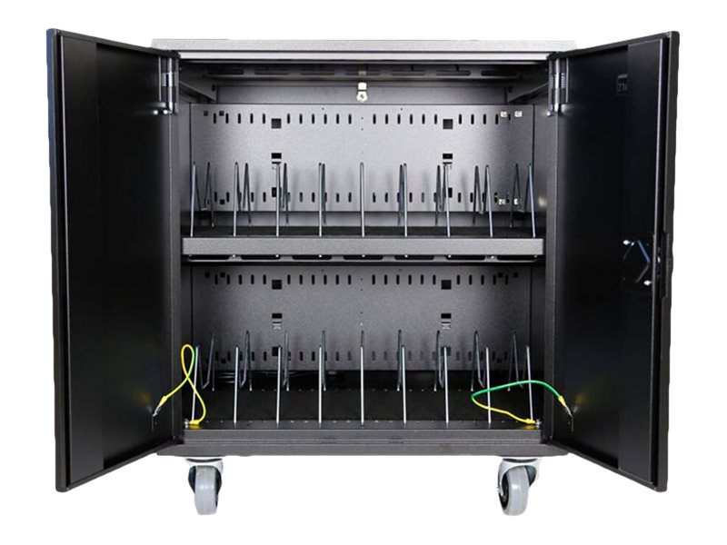 Leba NoteCart Flex Extended 16 - Wagen (nur Laden) - fr 16 Tablets / Notebooks - verriegelbar - Bildschirmgre: bis zu 38,1 cm (bis zu 15 Zoll)