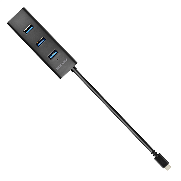 Axagon HUE-S2C interface hub USB 3.2 Gen 1 (3.1 Gen 1) Type-A 5000 Mbit/s Black