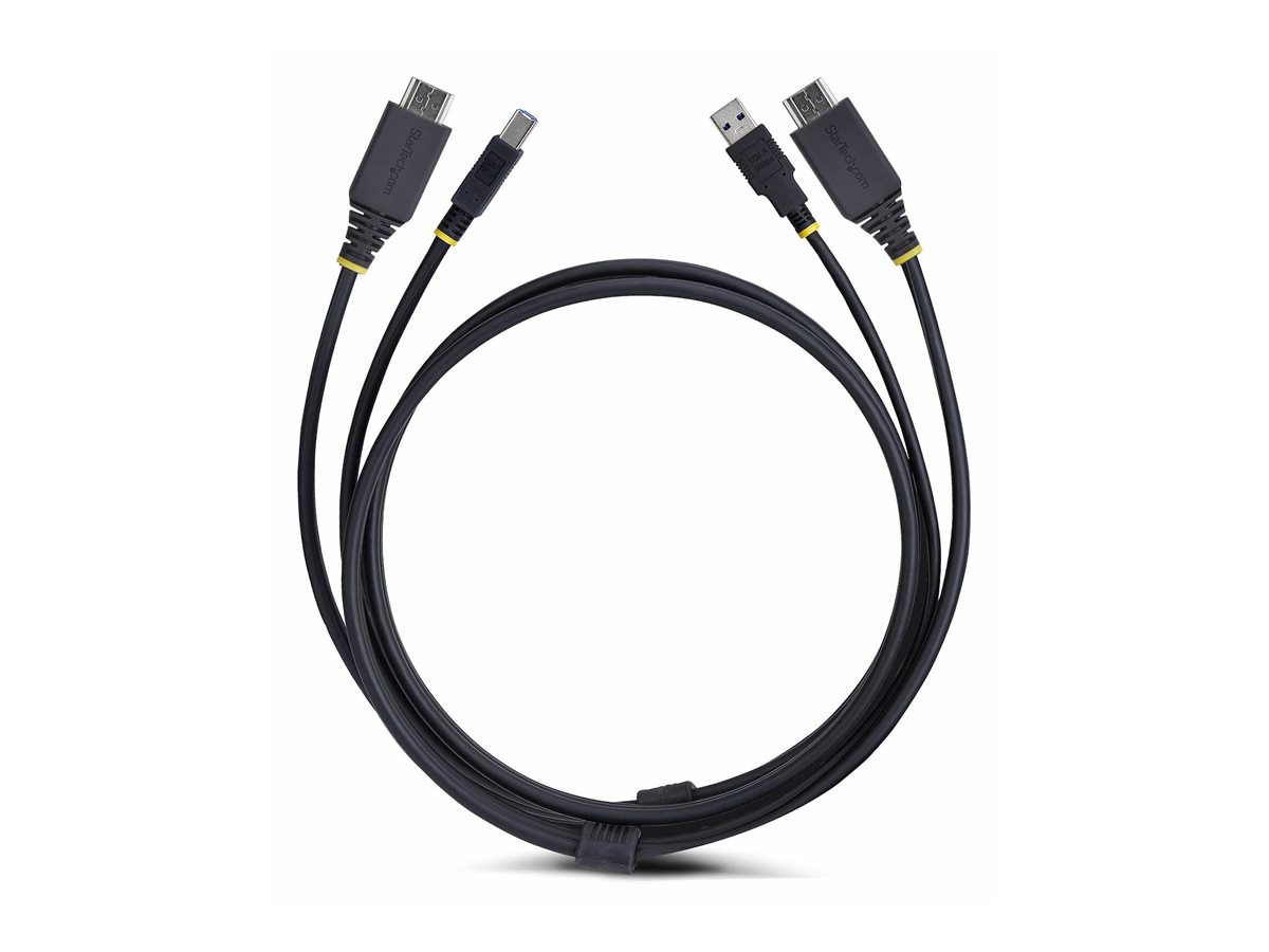 StarTech.com Cble KVM HDMI de 3 m et USB 5Gbps, 4K 60Hz, Cble Combo HDMI 2.0 et USB pour Commutateurs/Switchs KVM