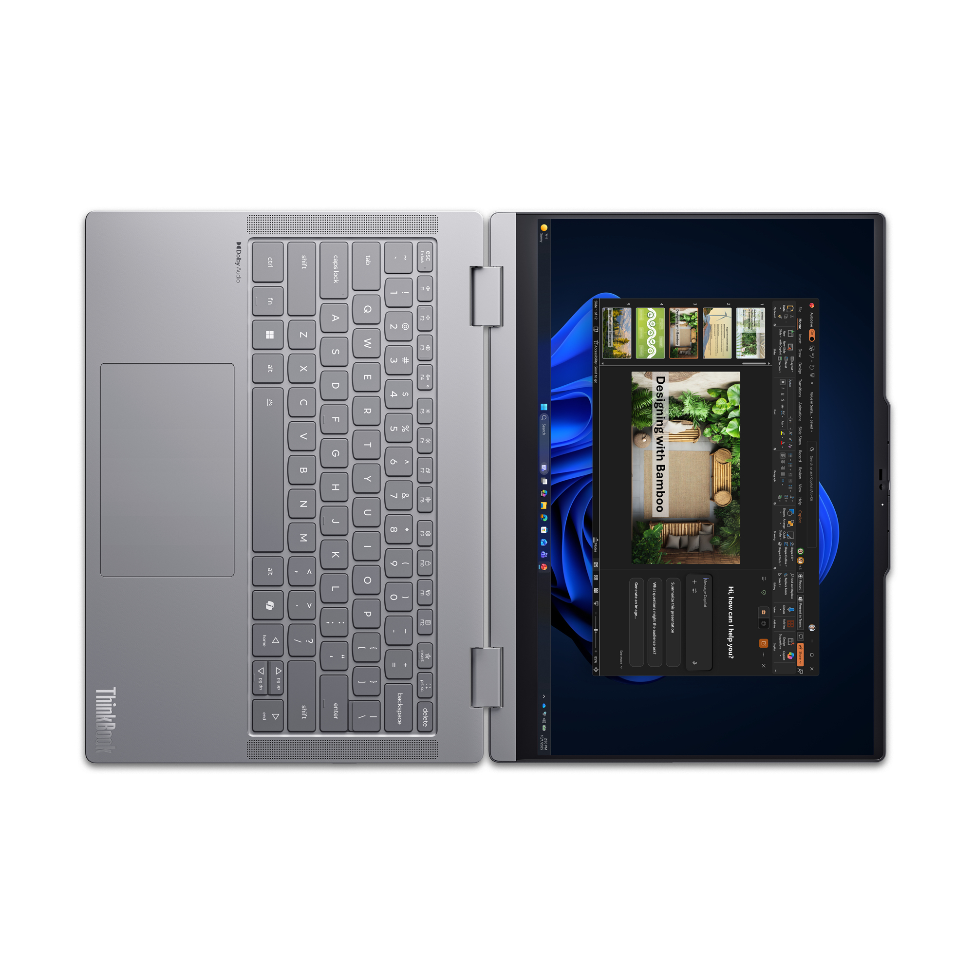 Lenovo ThinkBook 14 2-in-1 G6 IPL Copilot+ PC Intel Core Ultra 5 325 H�brido (2-en-1) 35,6 cm (14) Pantalla t�ctil WUXGA 16 GB DDR5-SDRAM 512 GB SSD Wi-Fi 7 (802.11be) Windows 11 Pro Alem�n Gris