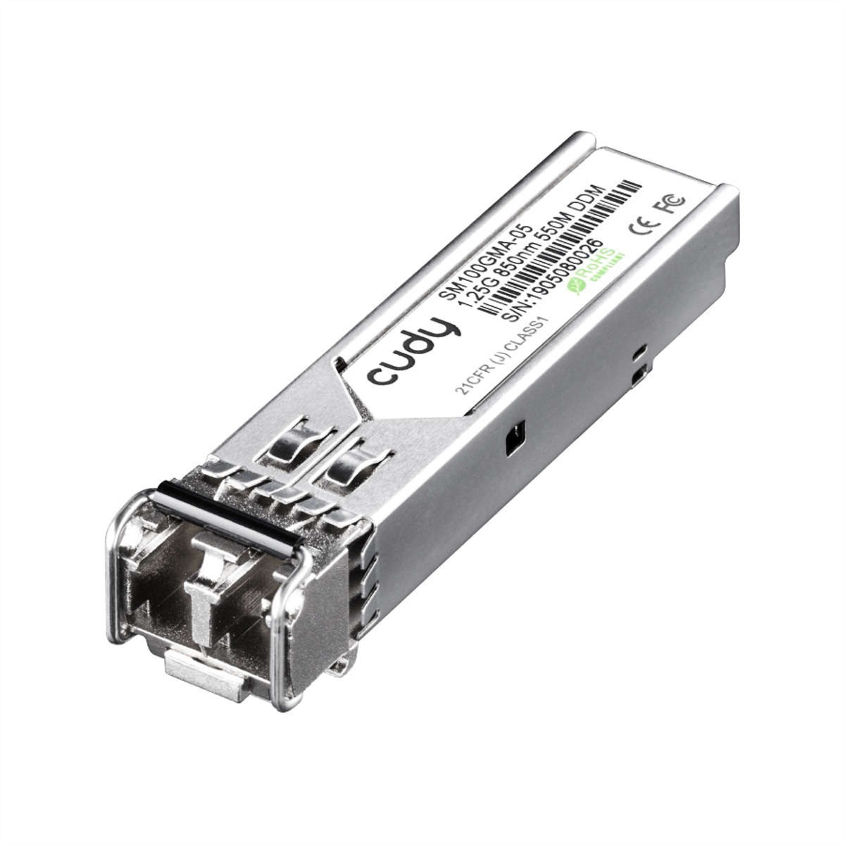 CUDY 1.25Gb/s SFP 850nm VCSEL MM 0.5km 7.5dB SM100GMA-05 - Kupferdraht