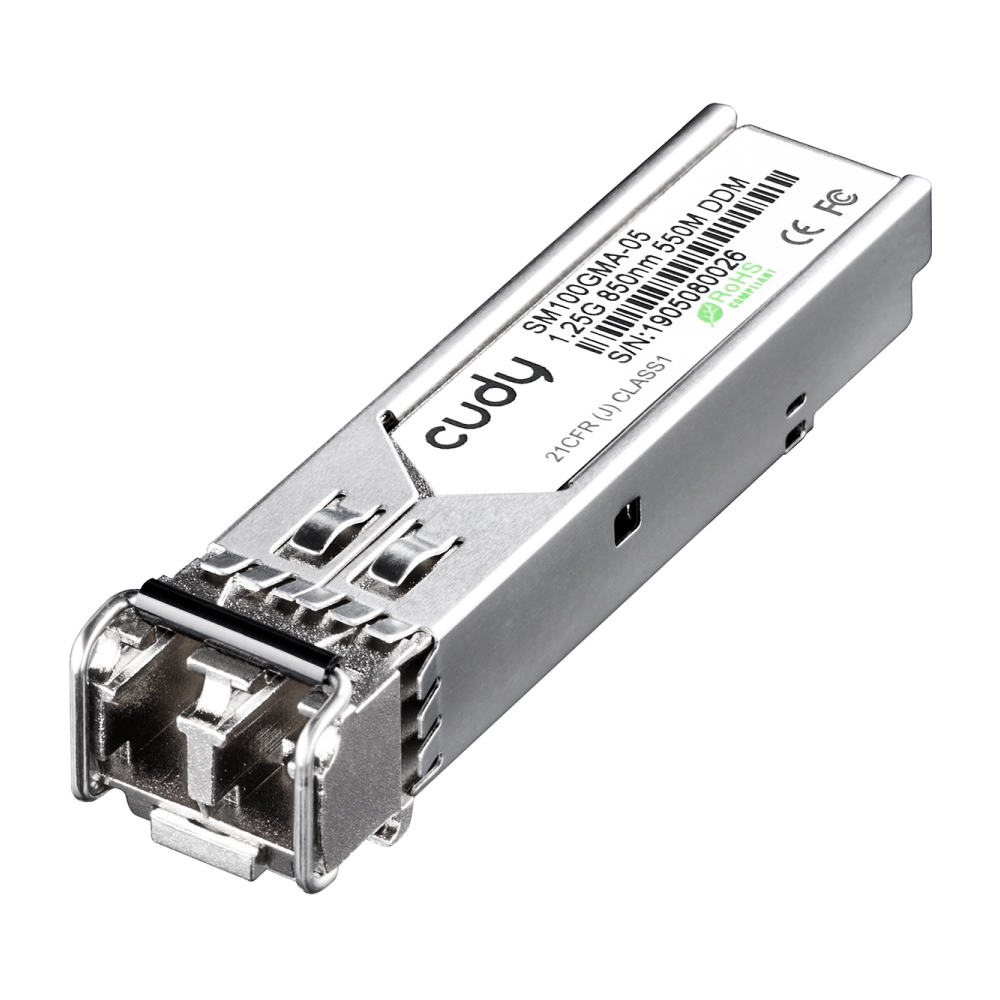 CUDY 1.25Gb/s SFP 850nm VCSEL MM 0.5km 7.5dB SM100GMA-05 - Kupferdraht