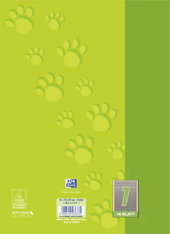 Oxford 100050400 cuaderno y block A4 Verde