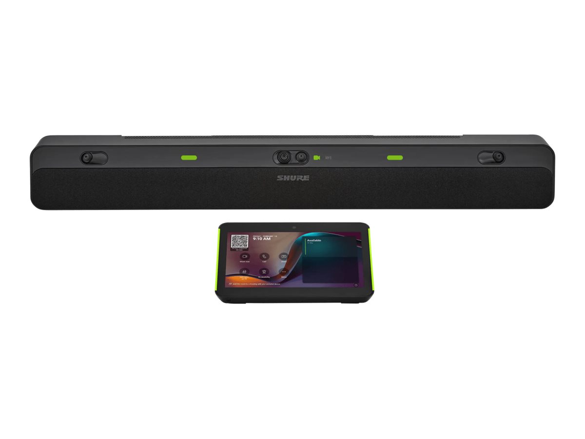 Shure IntelliMix Pro Kit - All-in-One Videokonferenz-Bar (Videoleiste, IMXTP10-Touchpanel, PoE-Injektor)