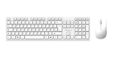 MediaRange MROS278 tastiera Mouse incluso Casa/ufficio USB QWERTZ Tedesco Bianco