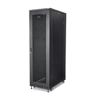 StarTech.com Rack Serveur 42U  4 Montants, Rack de Donnes 19 pour Ordinateur / AV / quipement IT, Rack Serveur avec Roulettes, Armoire Rseau Industrielle Pleine Taille