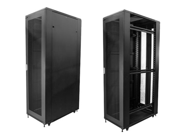 StarTech.com Armario Rack para Servidores 42U 19 4 Columnas - Rack de Servidores con Ruedas para Equipo de Red - Armario Rack Industrial de Red de Tama�o Completo