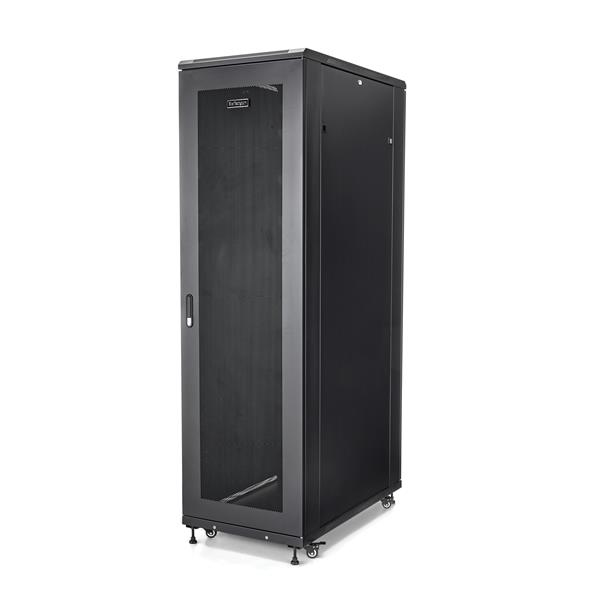 StarTech.com Armario Rack para Servidores 42U 19 4 Columnas - Rack de Servidores con Ruedas para Equipo de Red - Armario Rack Industrial de Red de Tama�o Completo