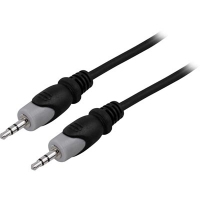 Deltaco MM-151 - 3.5mm - Mnnlich - 3.5mm - 3 m - Schwarz - Grau