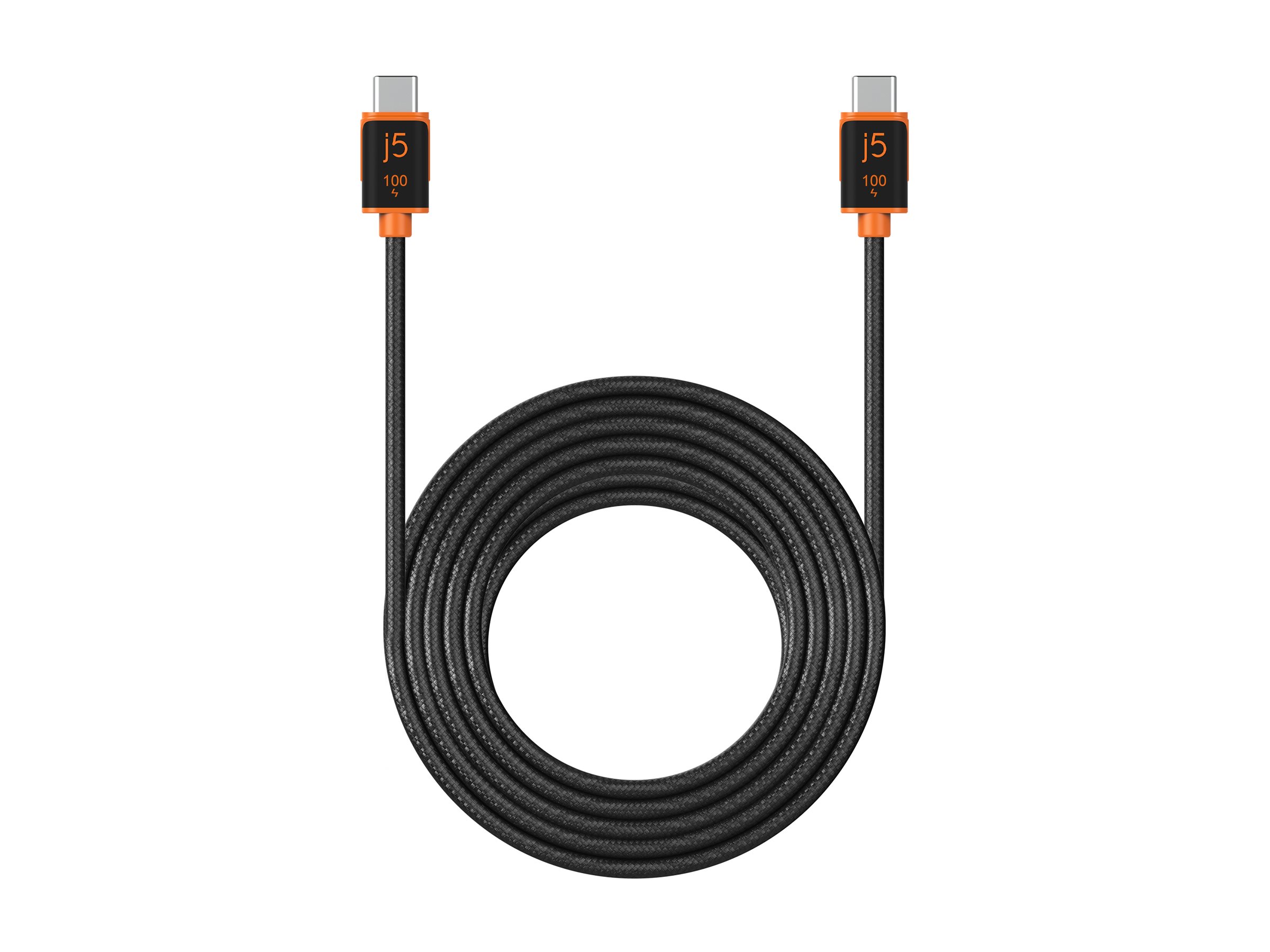 j5create JUCX25L30 USB-C� 100W Sync & Charge Cable (3 m / 9.8 ft.)