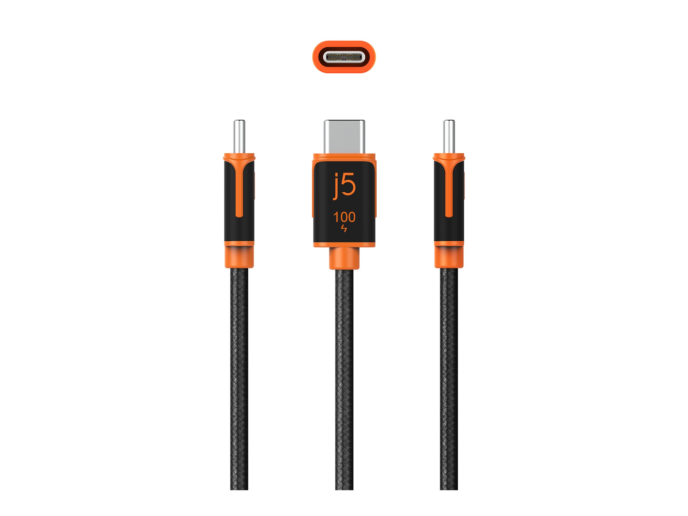 j5create JUCX25L30 USB-C� 100W Sync & Charge Cable (3 m / 9.8 ft.)