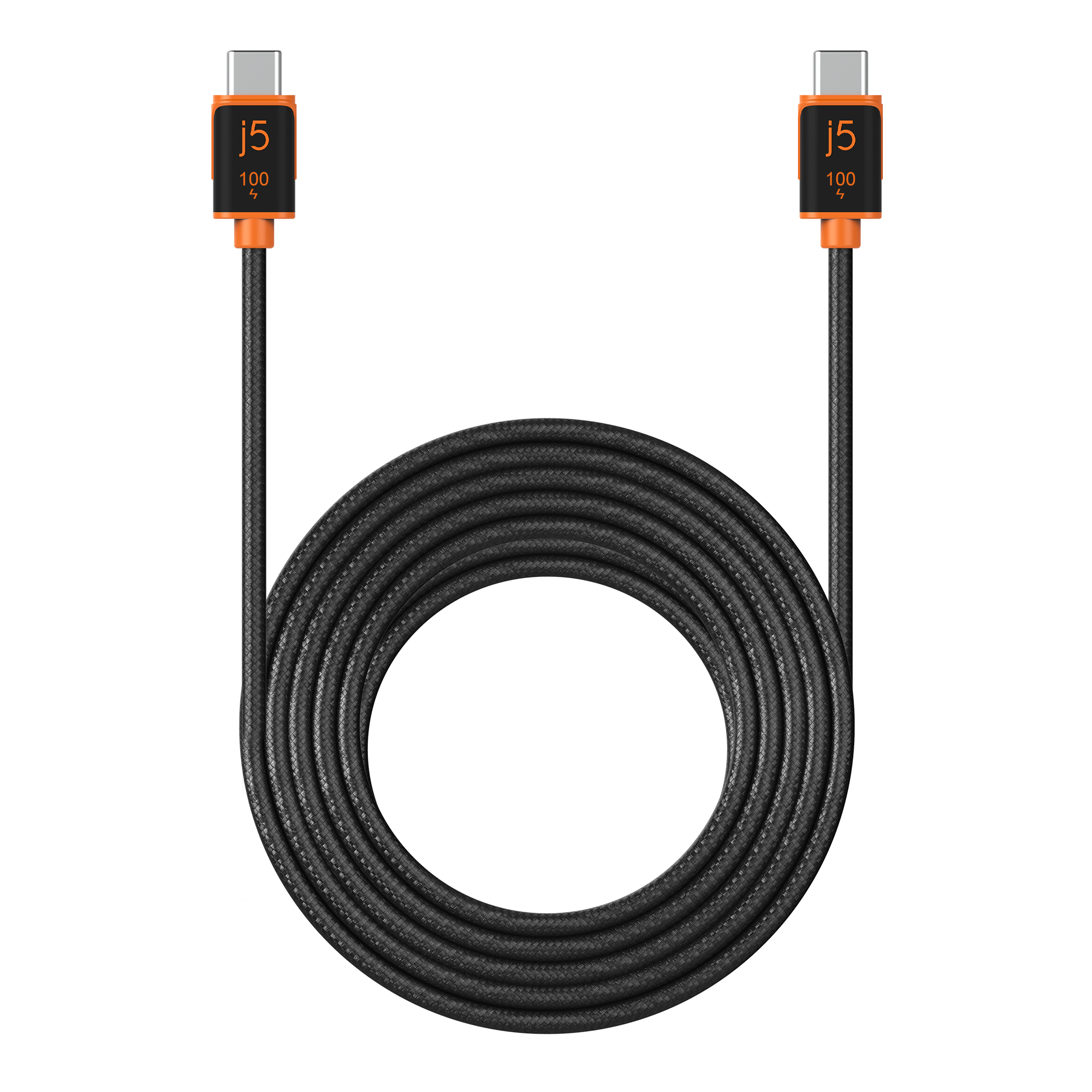 j5create JUCX25L30 USB-C� 100W Sync & Charge Cable (3 m / 9.8 ft.)