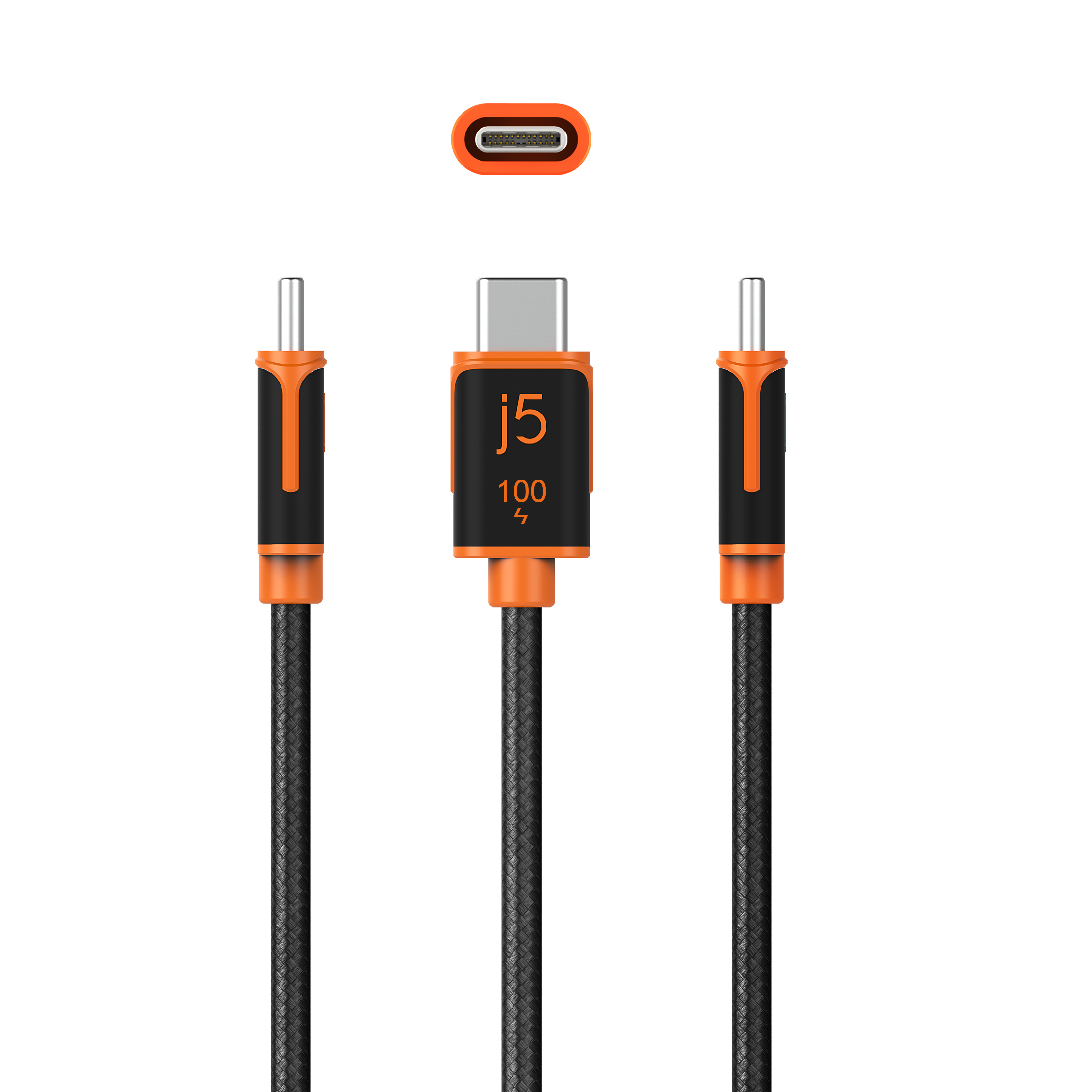 j5create JUCX25L30 USB-C� 100W Sync & Charge Cable (3 m / 9.8 ft.)