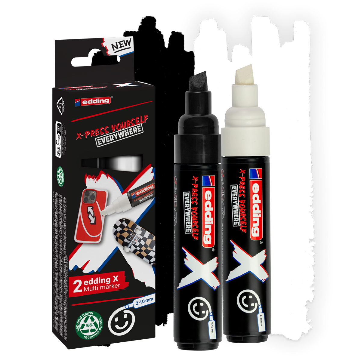 EDDING Multimarker farbsortiert 2.0 - 10.0 mm 2 St.