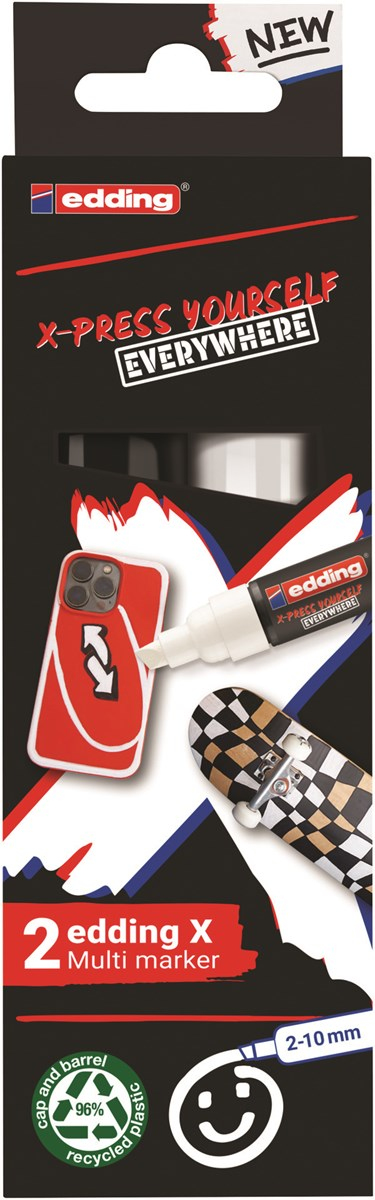 EDDING Multimarker farbsortiert 2.0 - 10.0 mm 2 St.